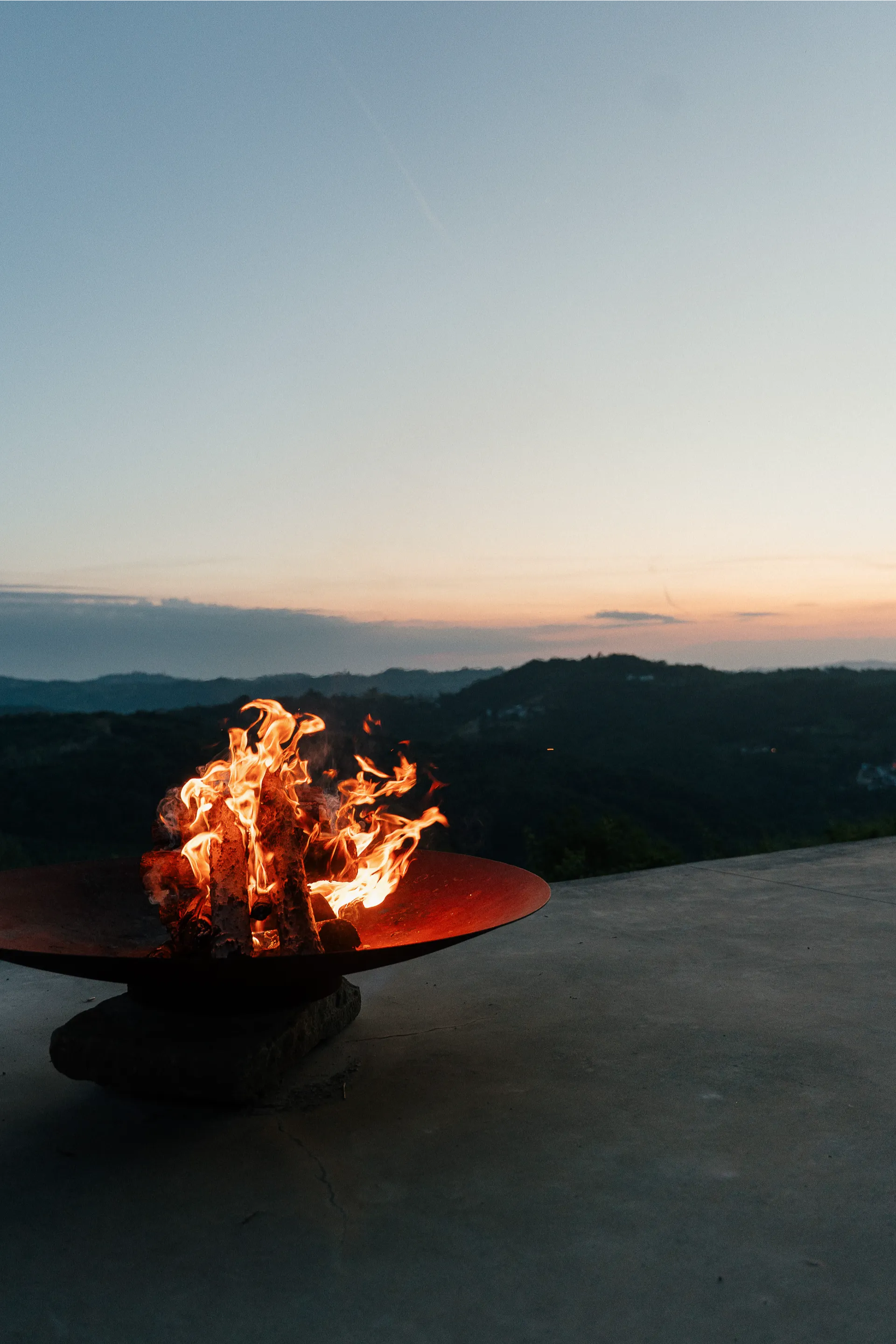 Evening fire at La Casa di Aldo