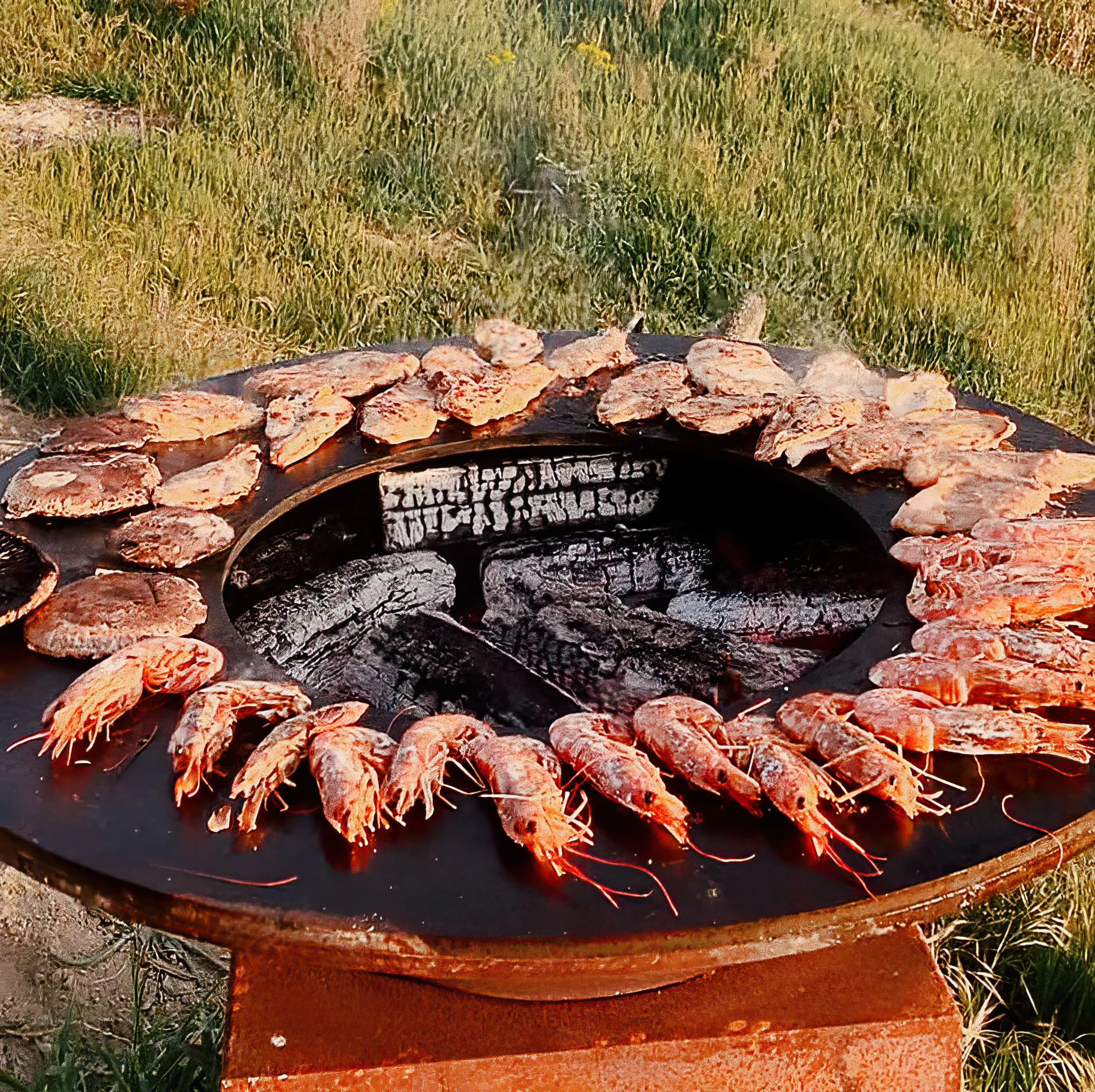Langoustines searing on the OFYR