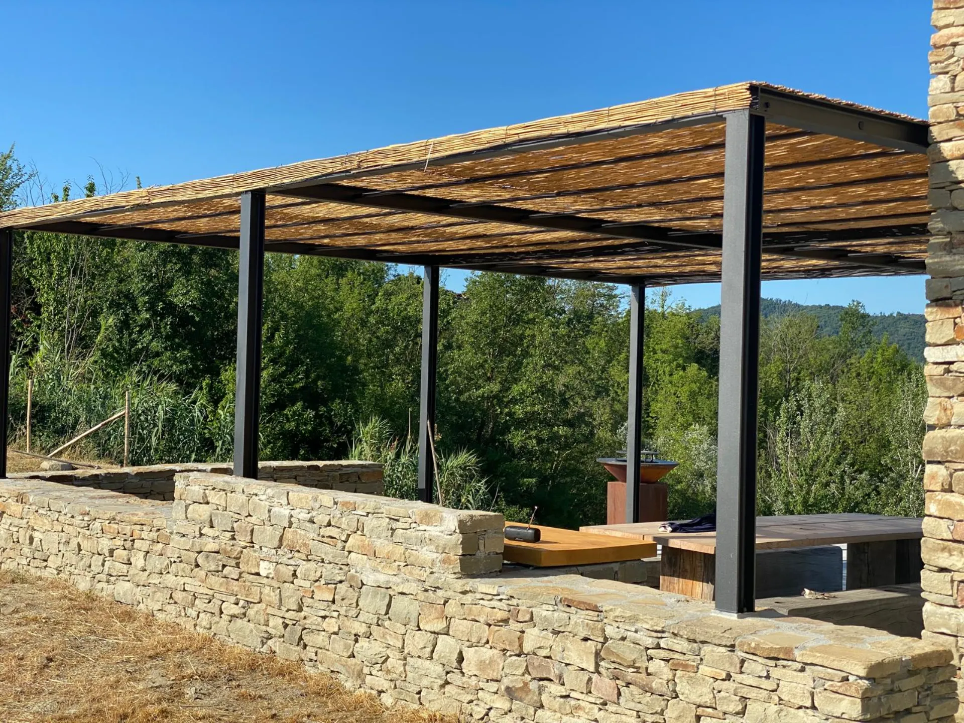 The pergola, the terrace