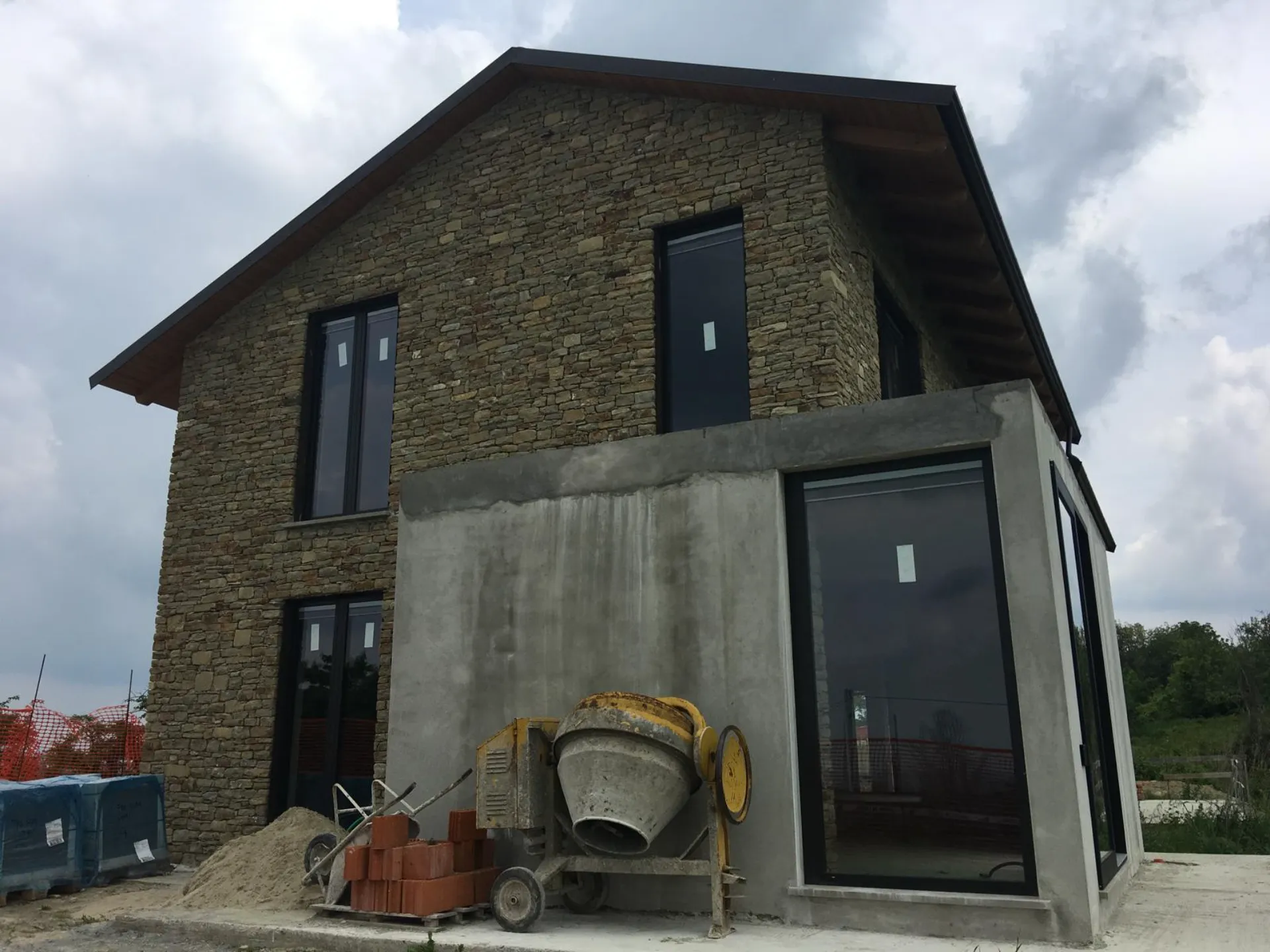 Stone, rebuilt by hand
